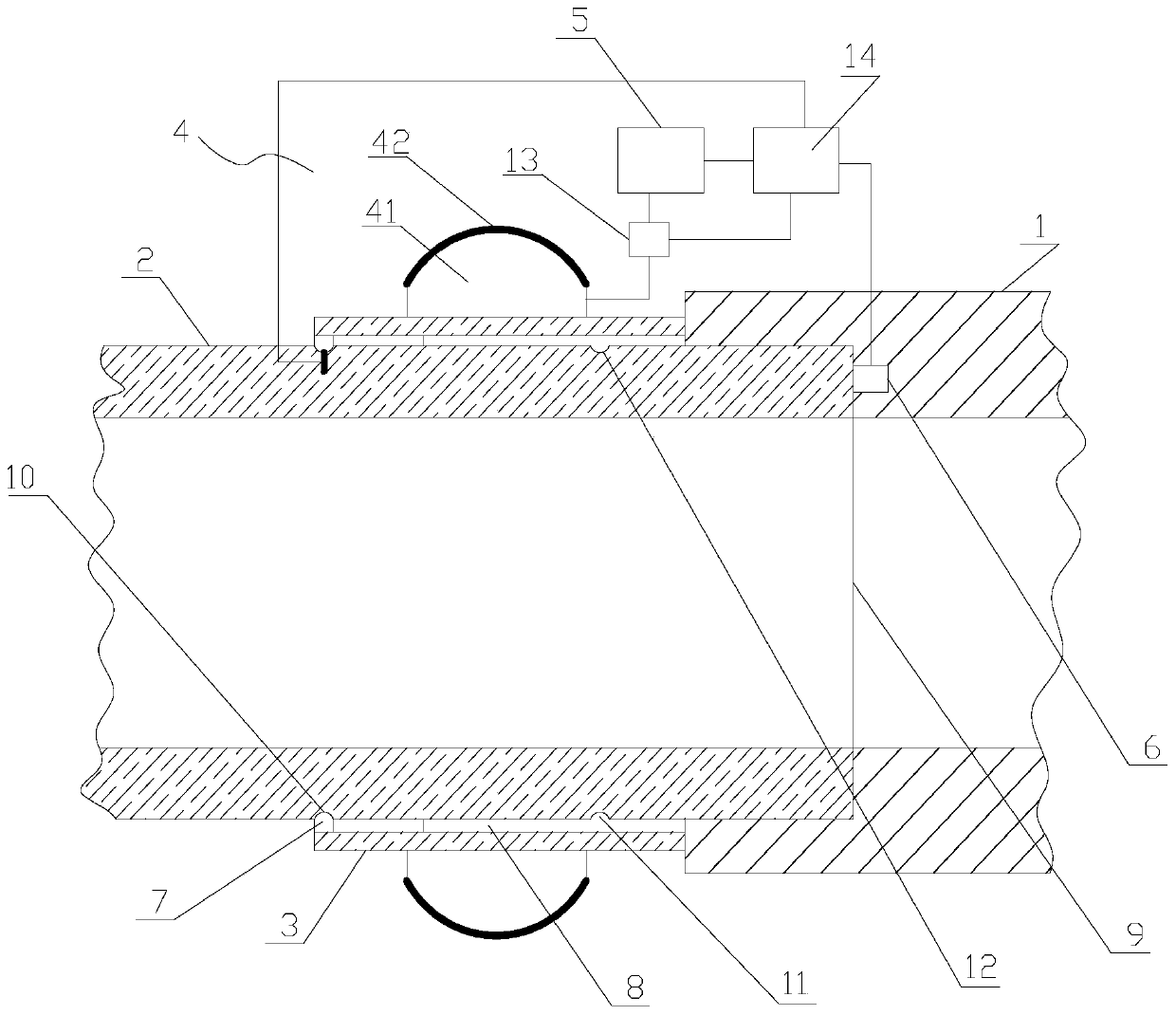 Automatic opening locking pipeline connecting mechanism