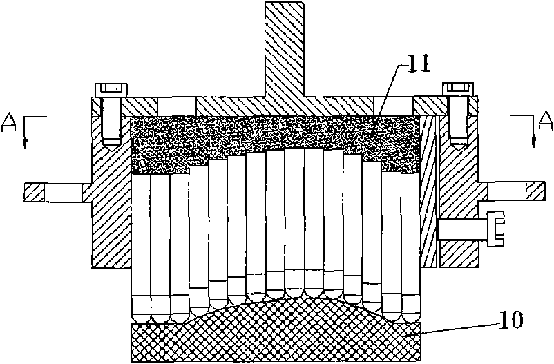 Three-dimensional curved surface die-pressing forming mold of thin-wall stamping part and press die method thereof