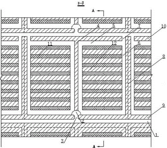 Room-and-pillar mining method for mining gentle dip thin ore body