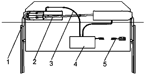 Sun-shading rain-proof device used for concrete dump truck