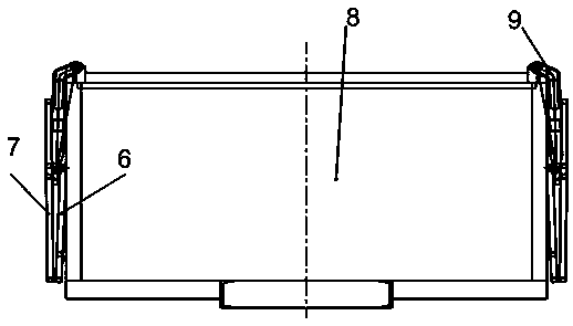 Sun-shading rain-proof device used for concrete dump truck