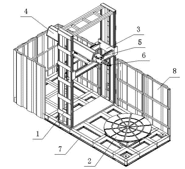 Six-shaft stereo carving machine