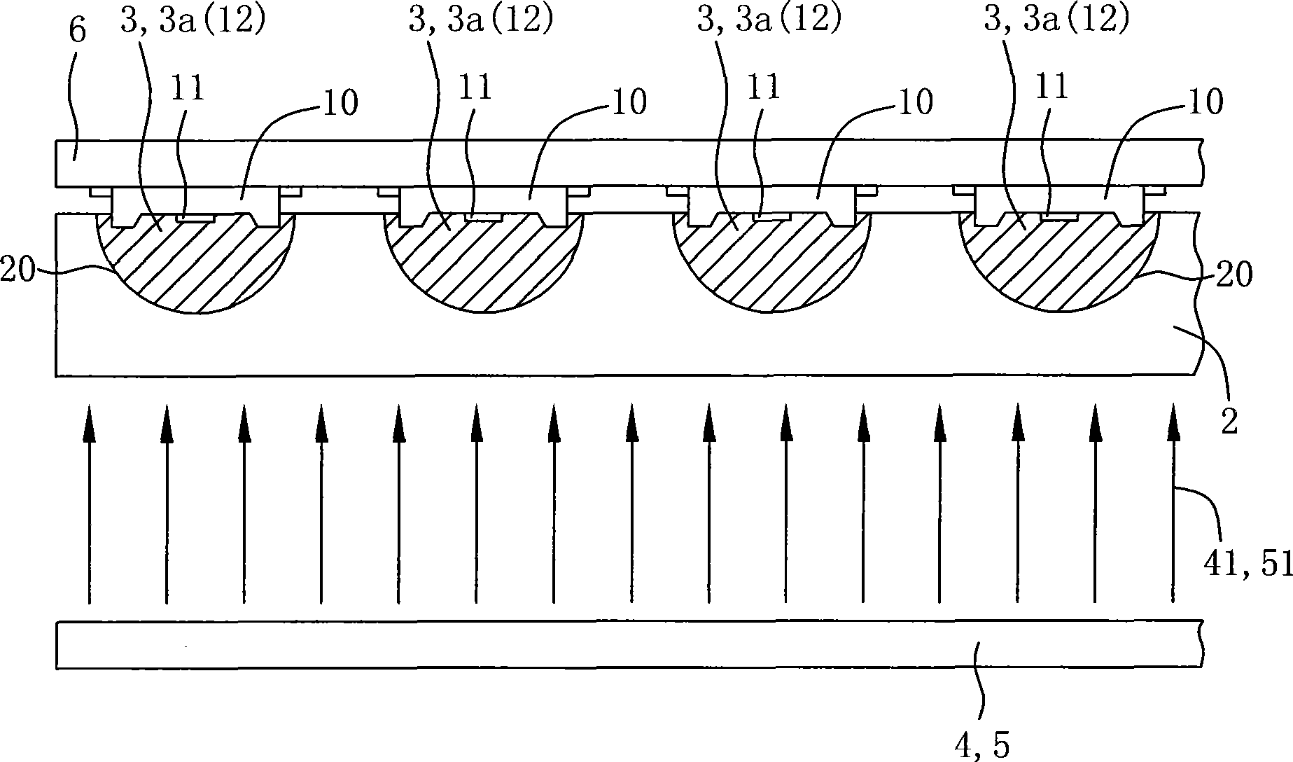 Forming method of resin lens in LED module