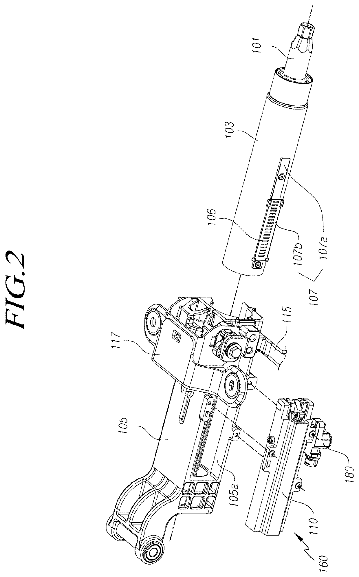 Steering column for vehicle