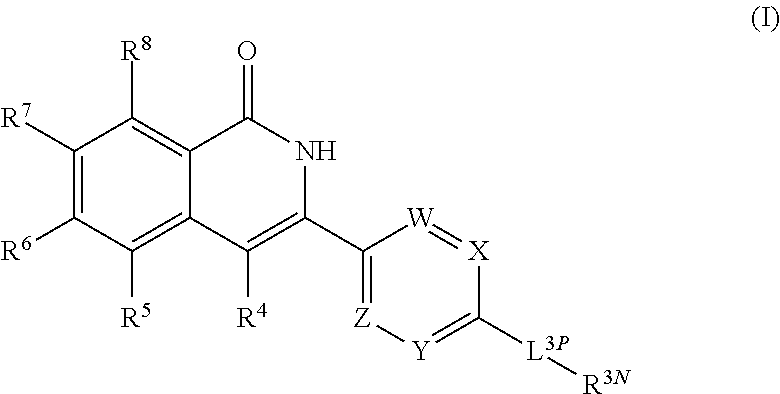 3-aryl-5-substituted-isoquinolin-1-one compounds and their therapeutic use