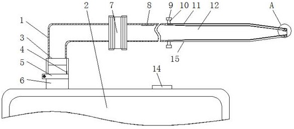 Drainage chest tube with potential safety hazard early warning mechanism