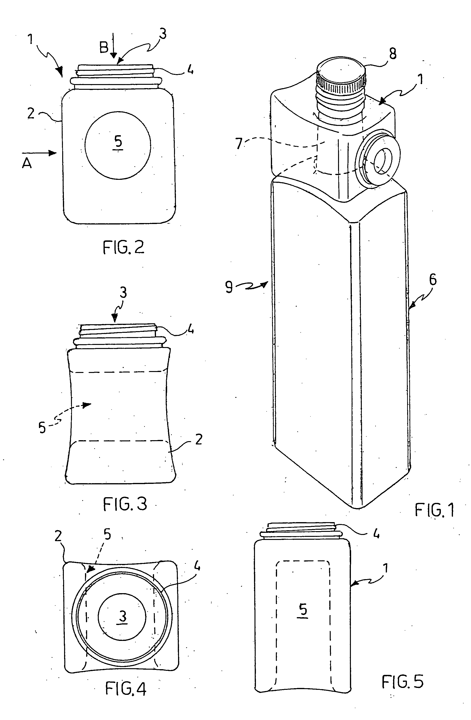 Container to be coupled with a bottle