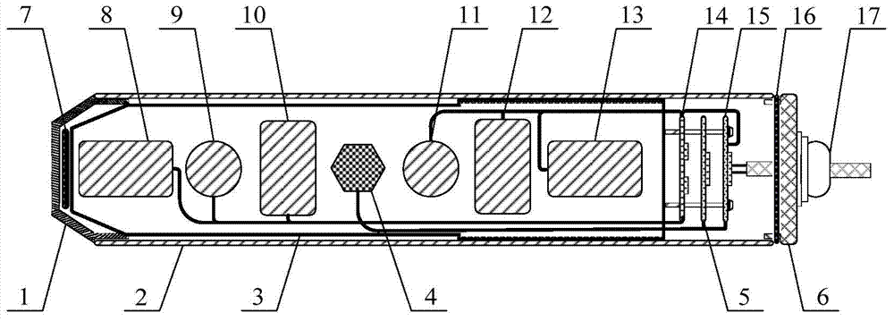 Mine microseism wave detector installed in deep hole