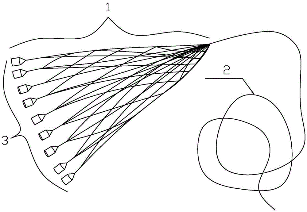 Novel casting fishing net