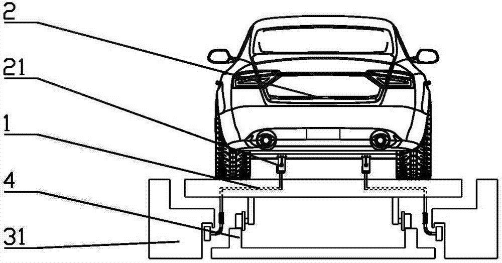 Pack mobile electricity brushing charging device capable of achieving infinite long-distance endurance for electric car