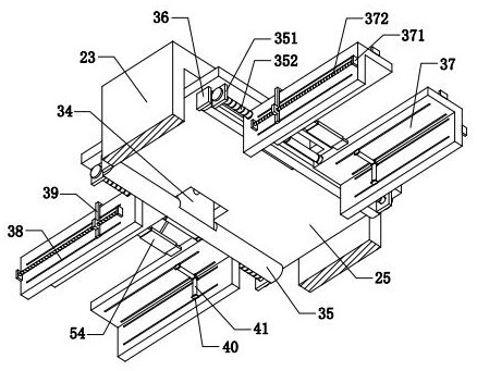 A packaging box strength testing device and testing method