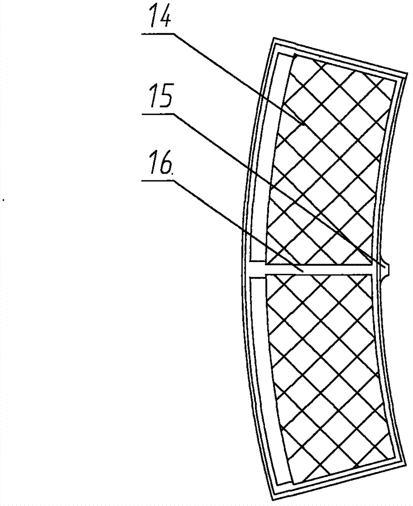 Double-layer internal screening device