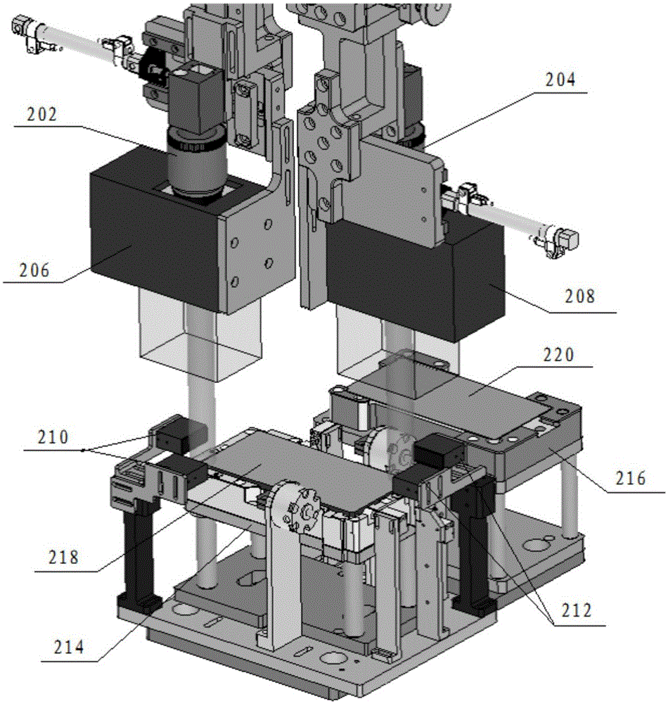 Aligned adhering method and device