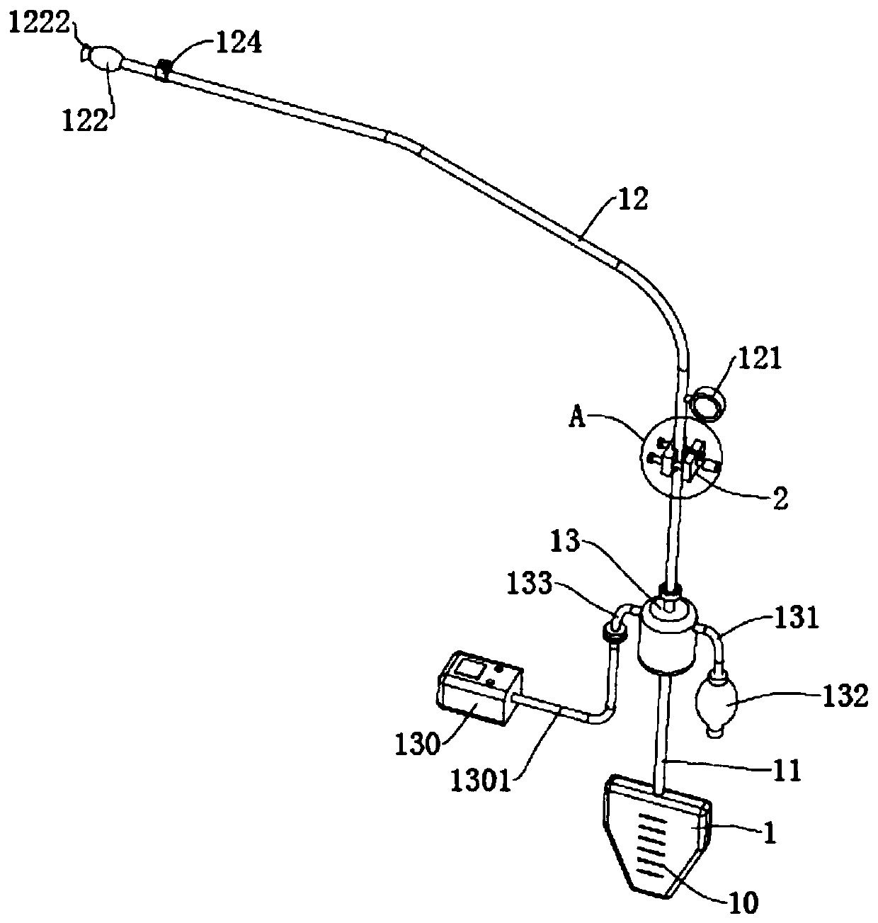 Measurable negative pressure drainage bag for gastrointestinal decompression