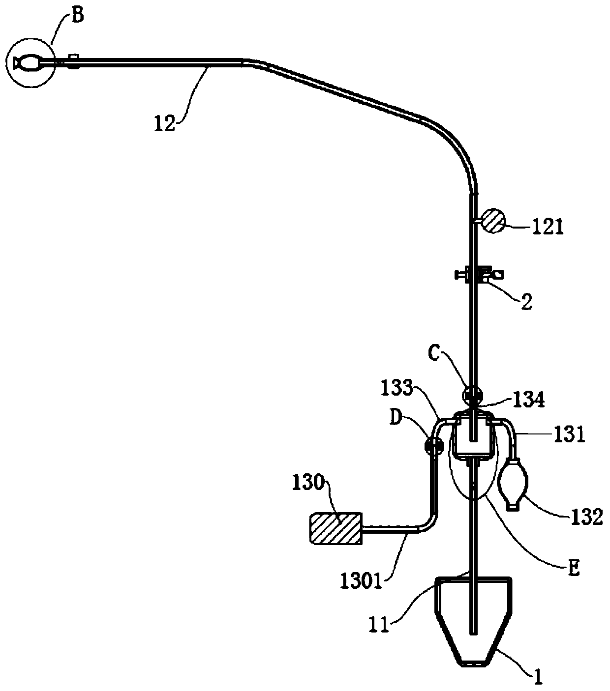 Measurable negative pressure drainage bag for gastrointestinal decompression