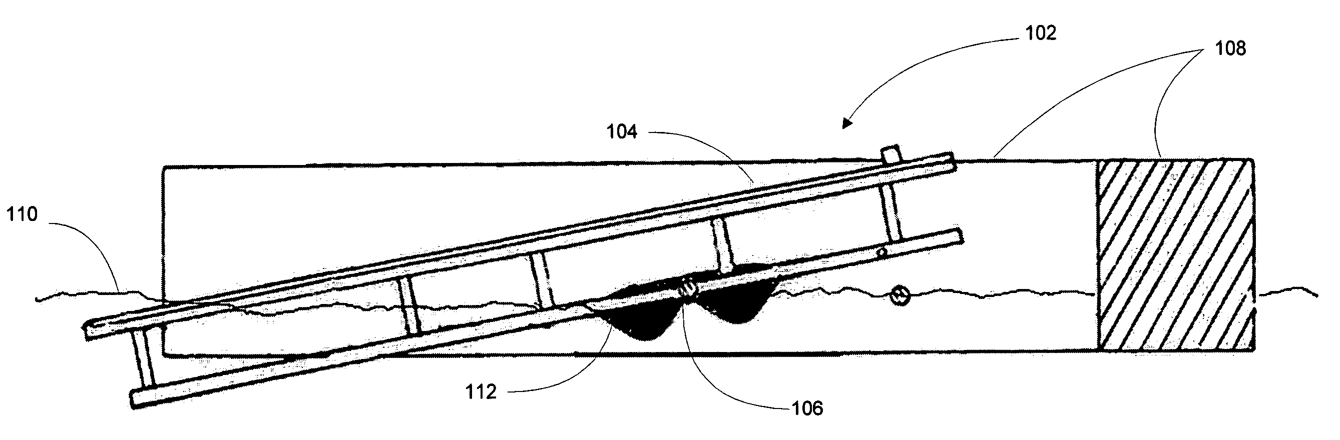 Floating drive on boat docking apparatus