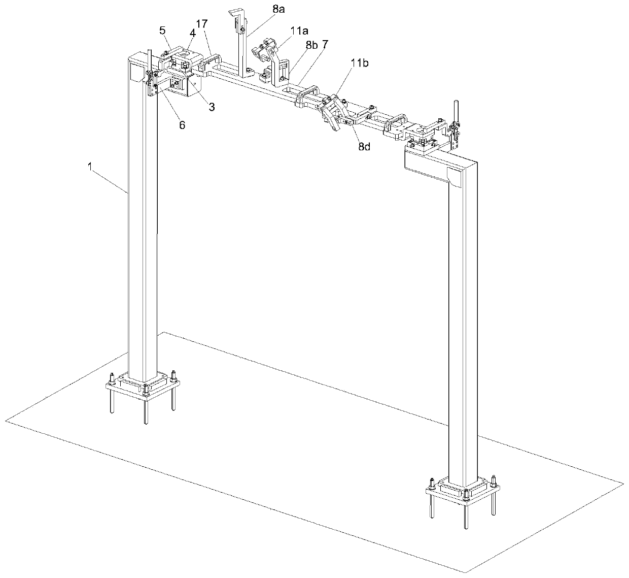 Consistency quality inspection device for conveying trolley