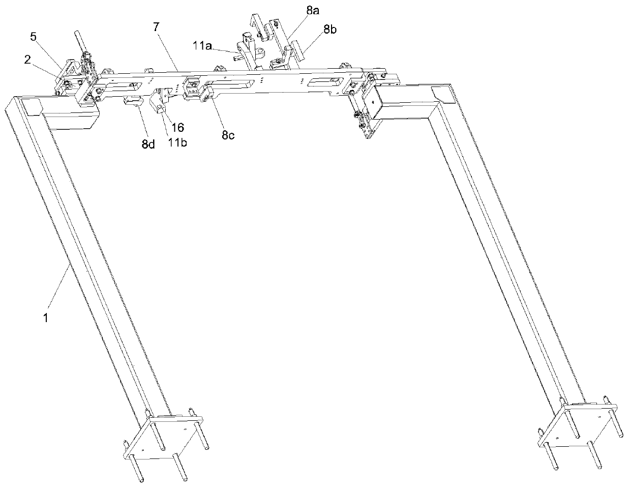 Consistency quality inspection device for conveying trolley