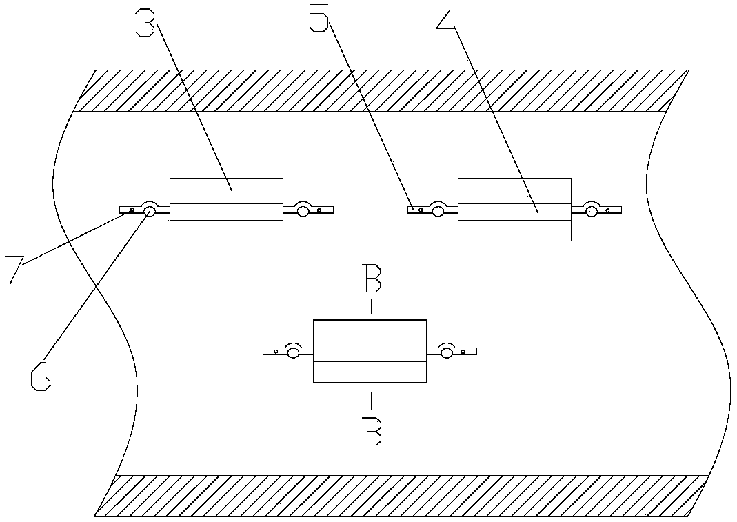 Quick supporting method for cleaning blocked segments in pipe jacking