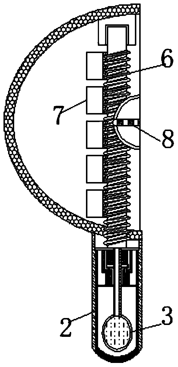 Automatic beef cattle massage device capable of preventing skin disease diffusion