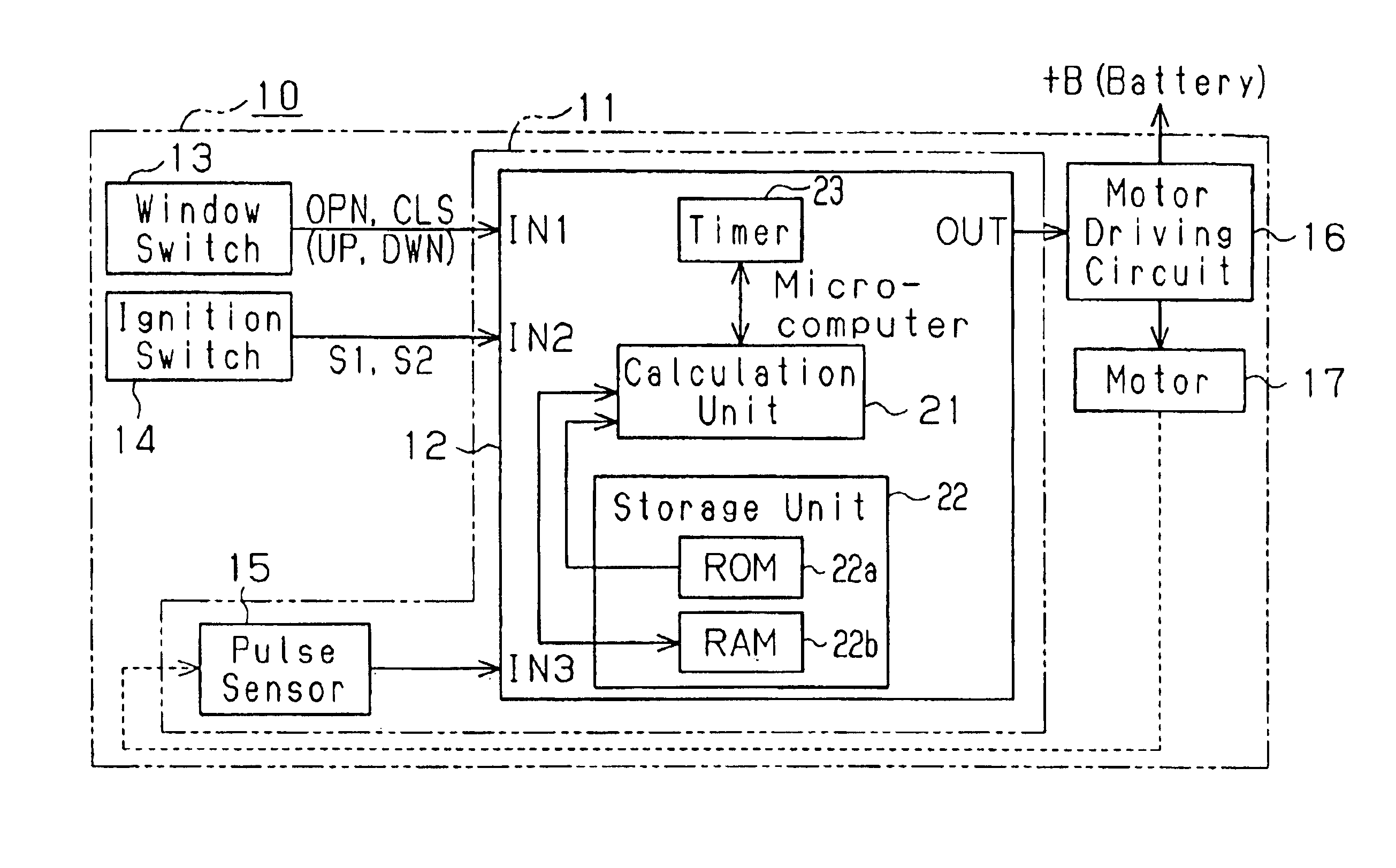 Window glass obstruction detector