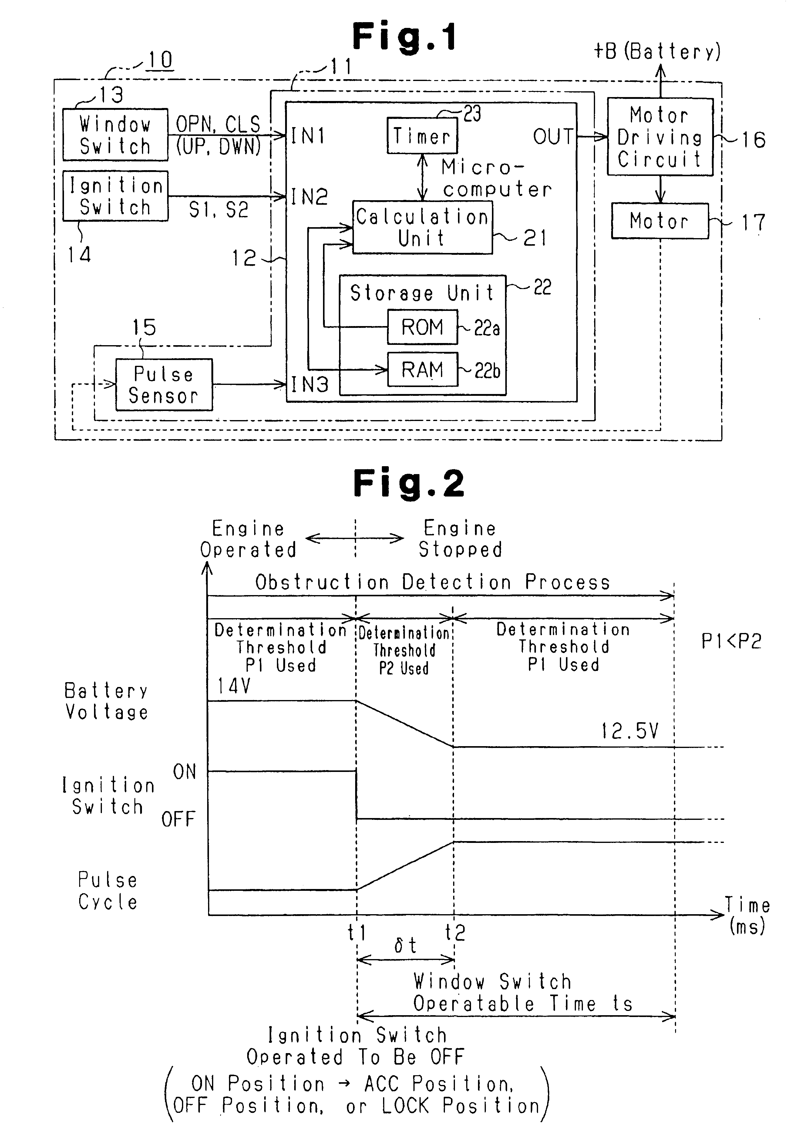 Window glass obstruction detector