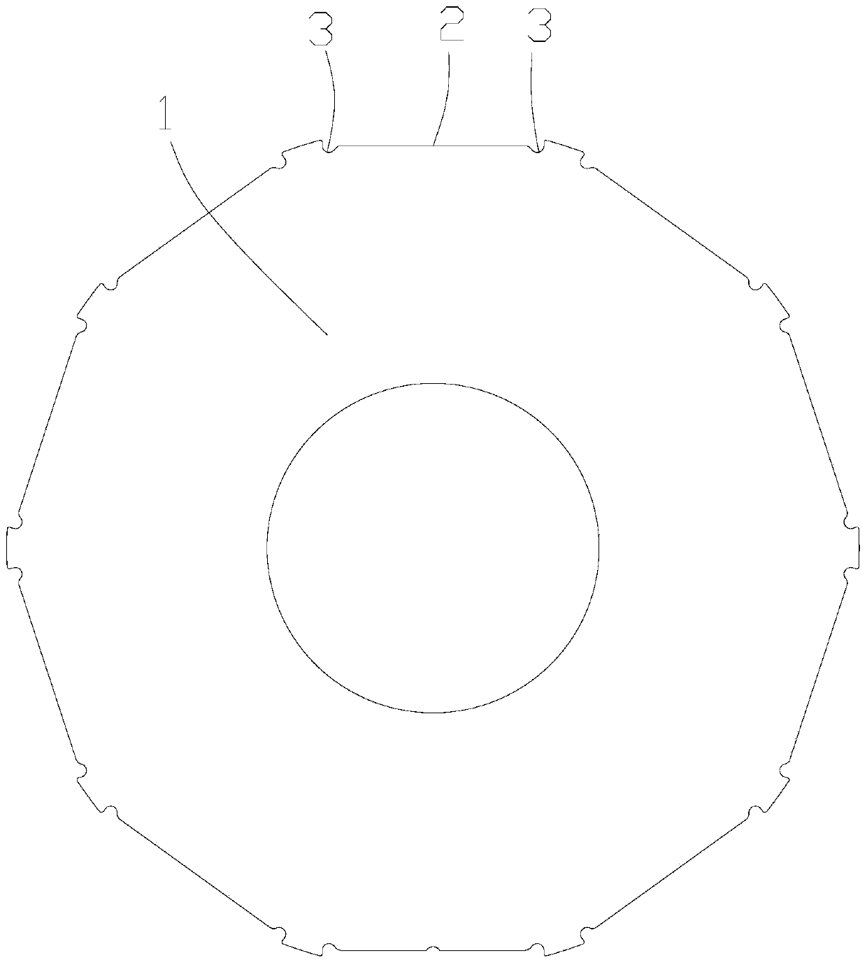 Rotor punching piece, rotor and motor