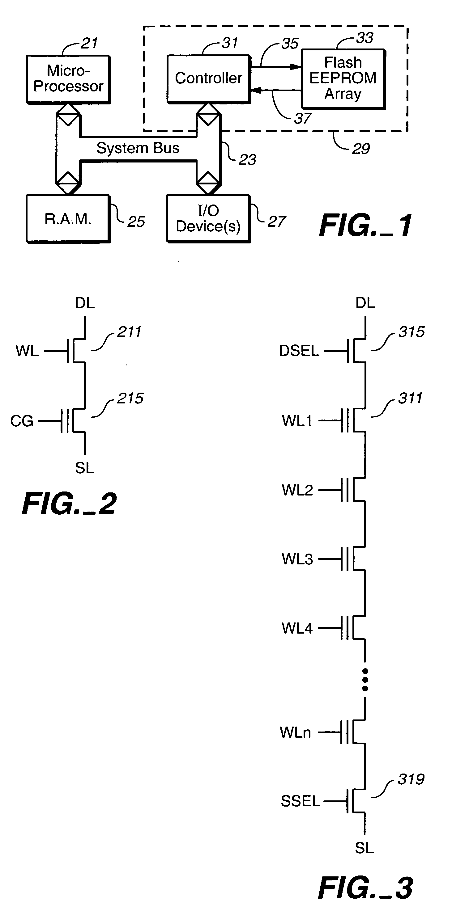 Pillar cell flash memory technology