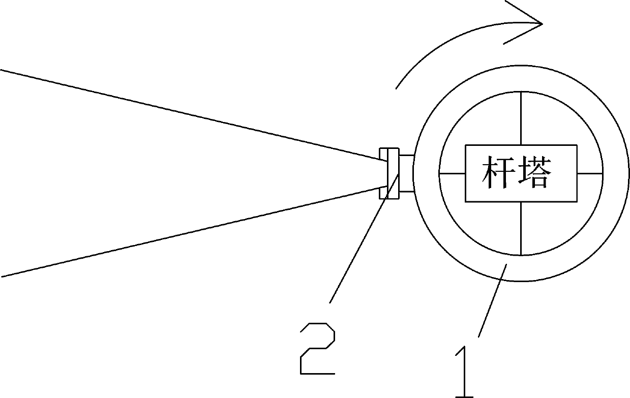 Infrared detection technology based pole tower anti-collision alarm device and method