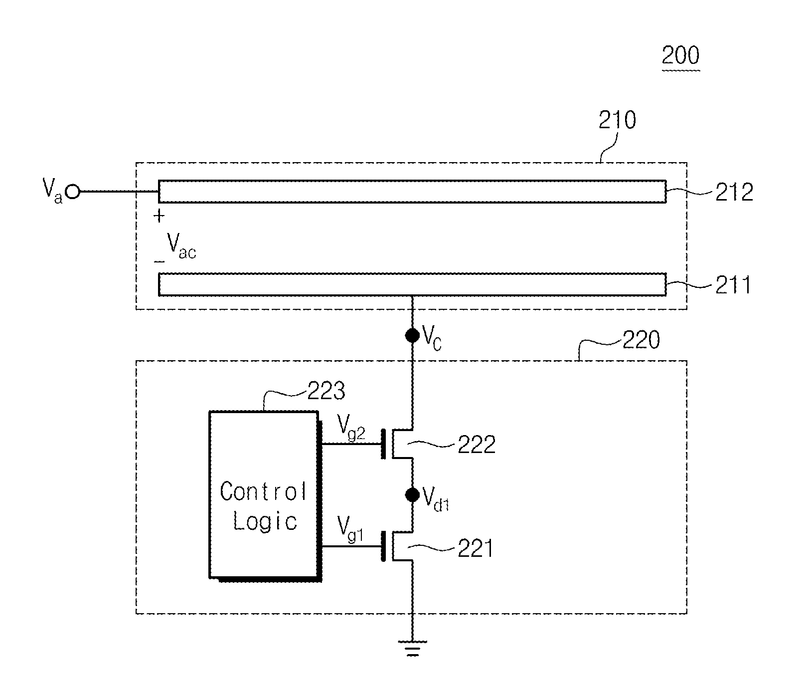 Current controlling device and electric field emission system including the same