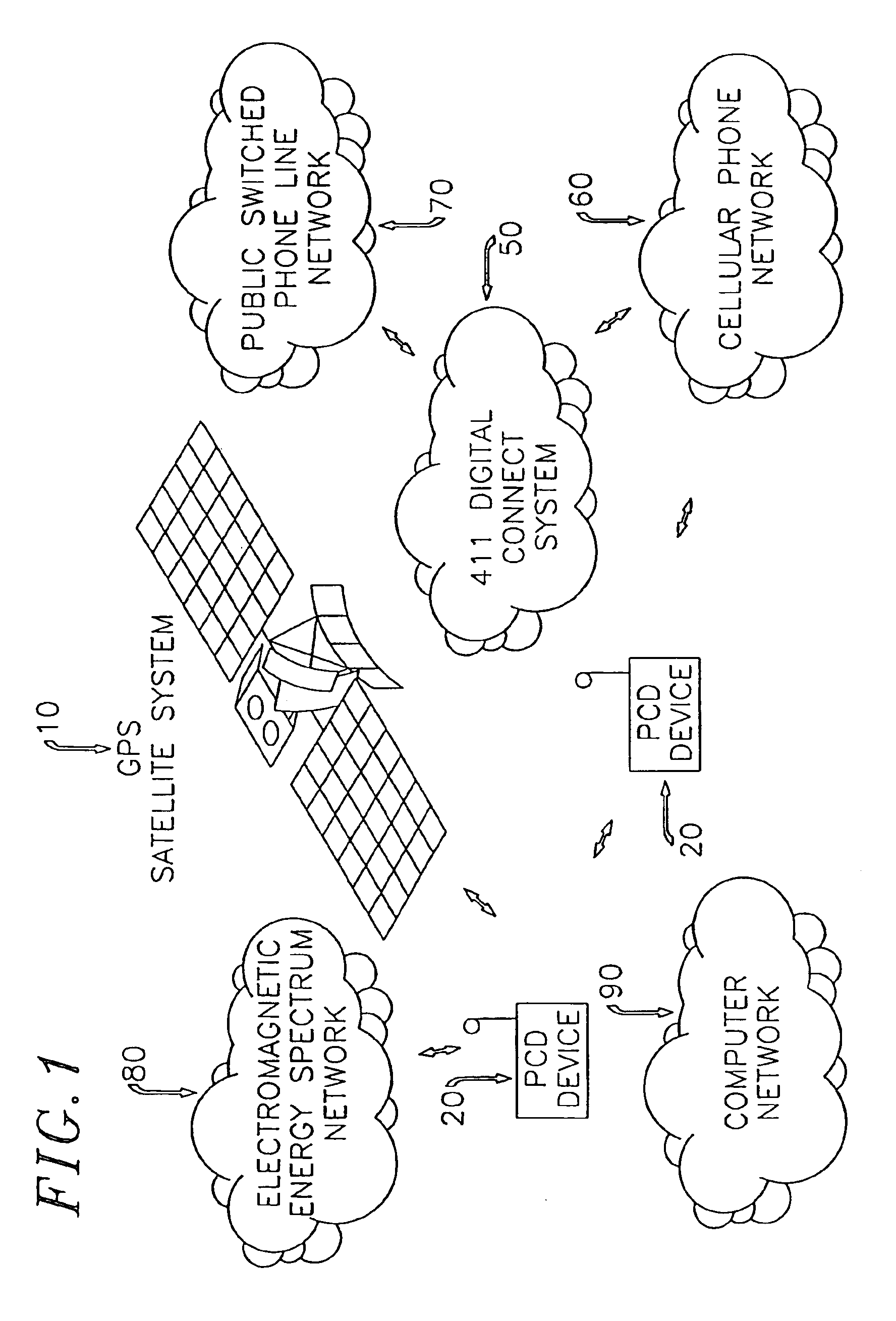 Personal communication system for communicating voice data positioning information