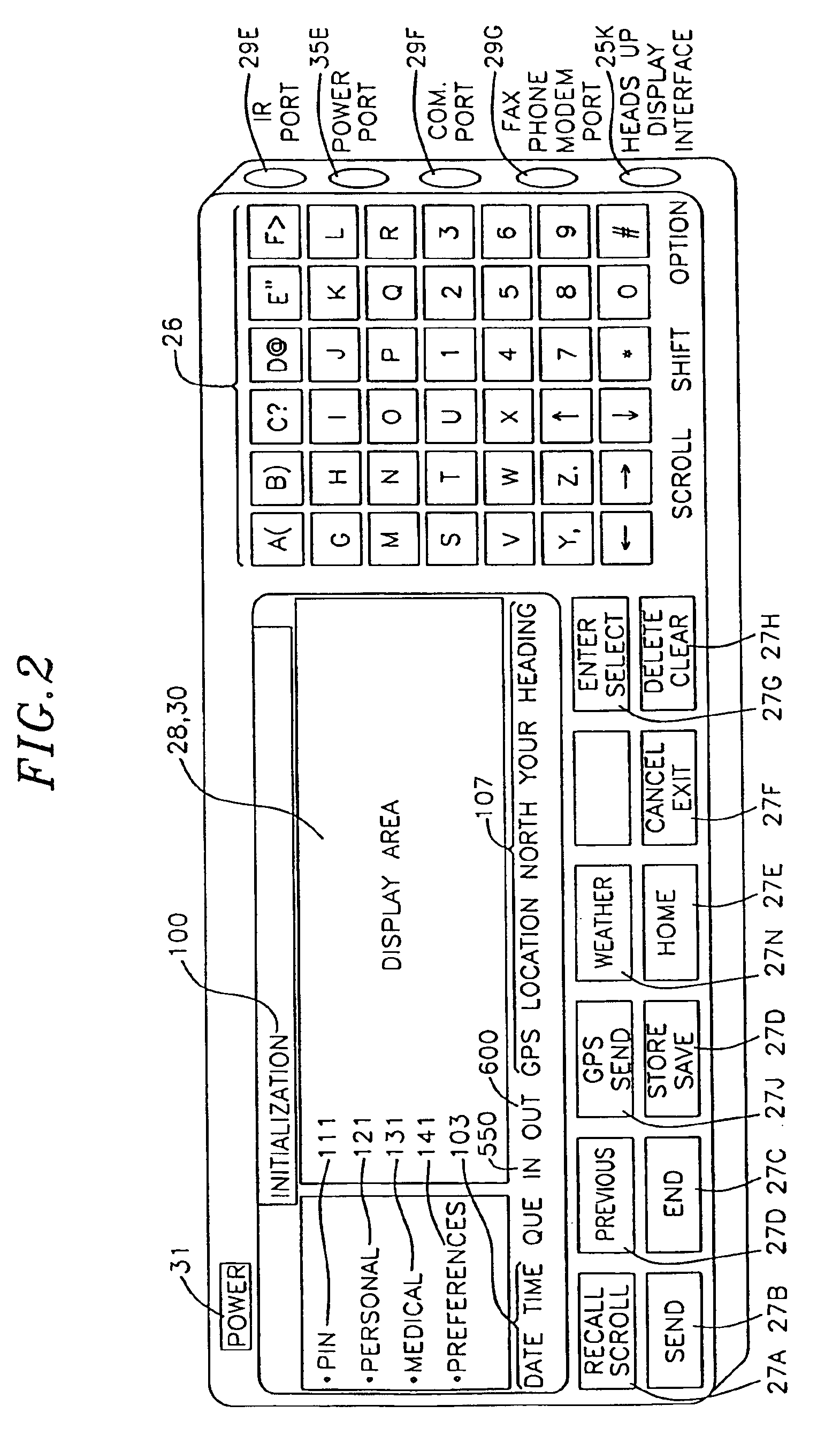 Personal communication system for communicating voice data positioning information