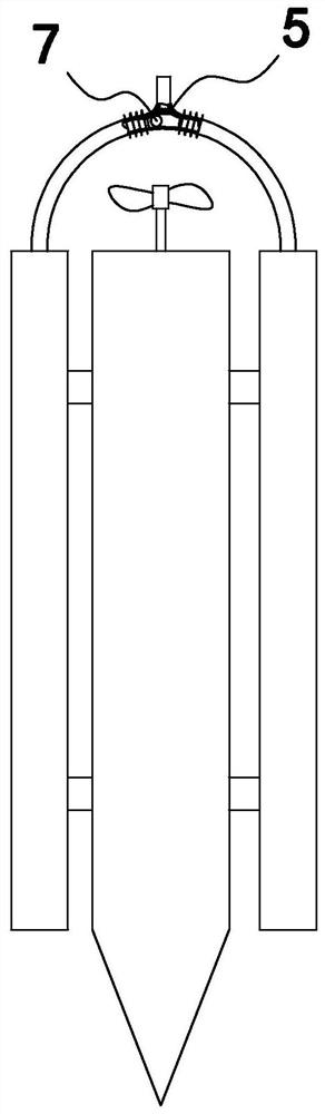 a rudderless self-stabilizing ship