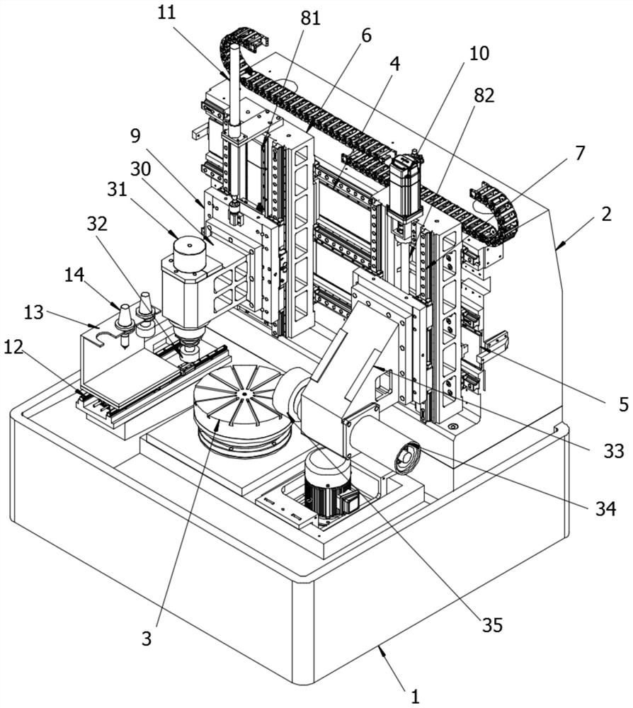 High-precision vertical and horizontal dual-purpose composite grinding machine adopting mineral castings