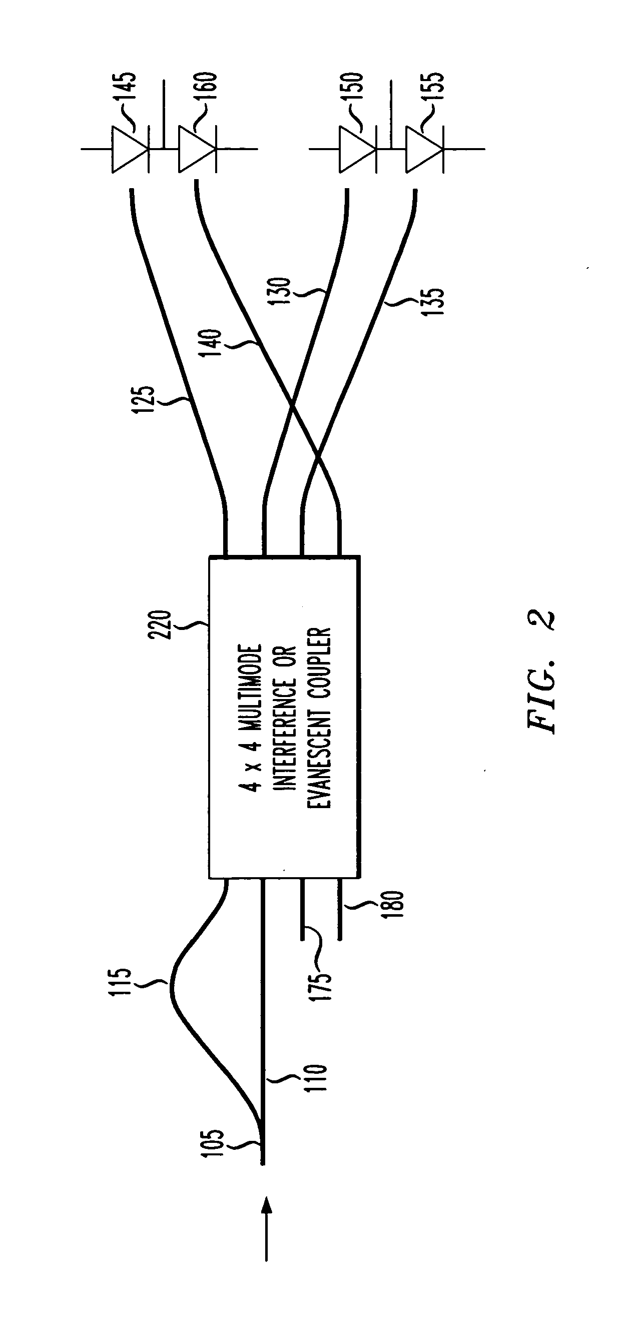 Apparatus and method for receiving a quadrature differential phase shift key modulated optical pulsetrain