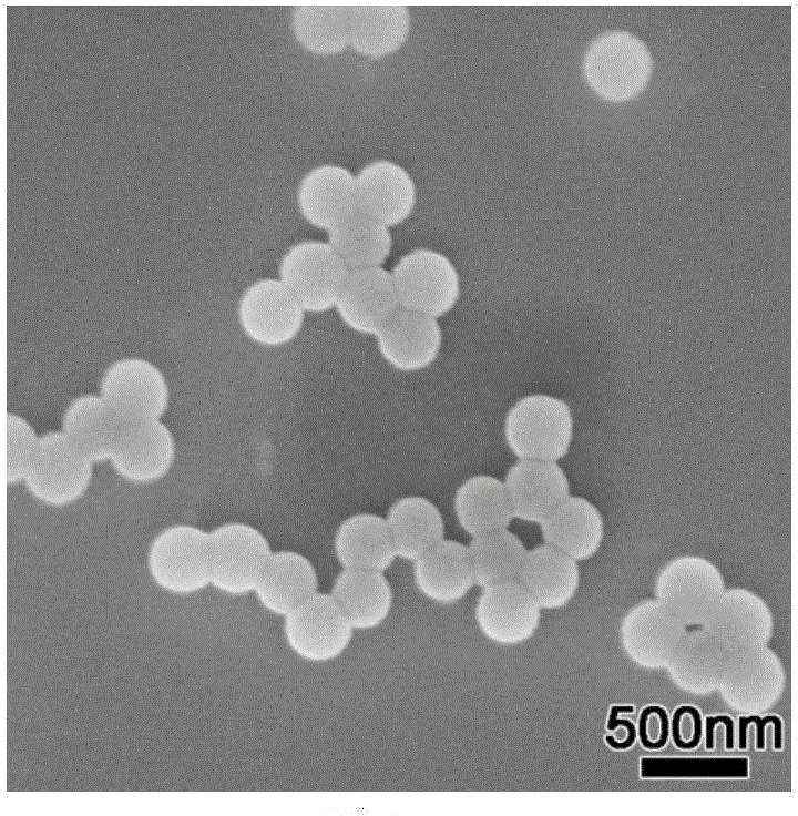 Preparation method of strawberry type organic-inorganic composite particles