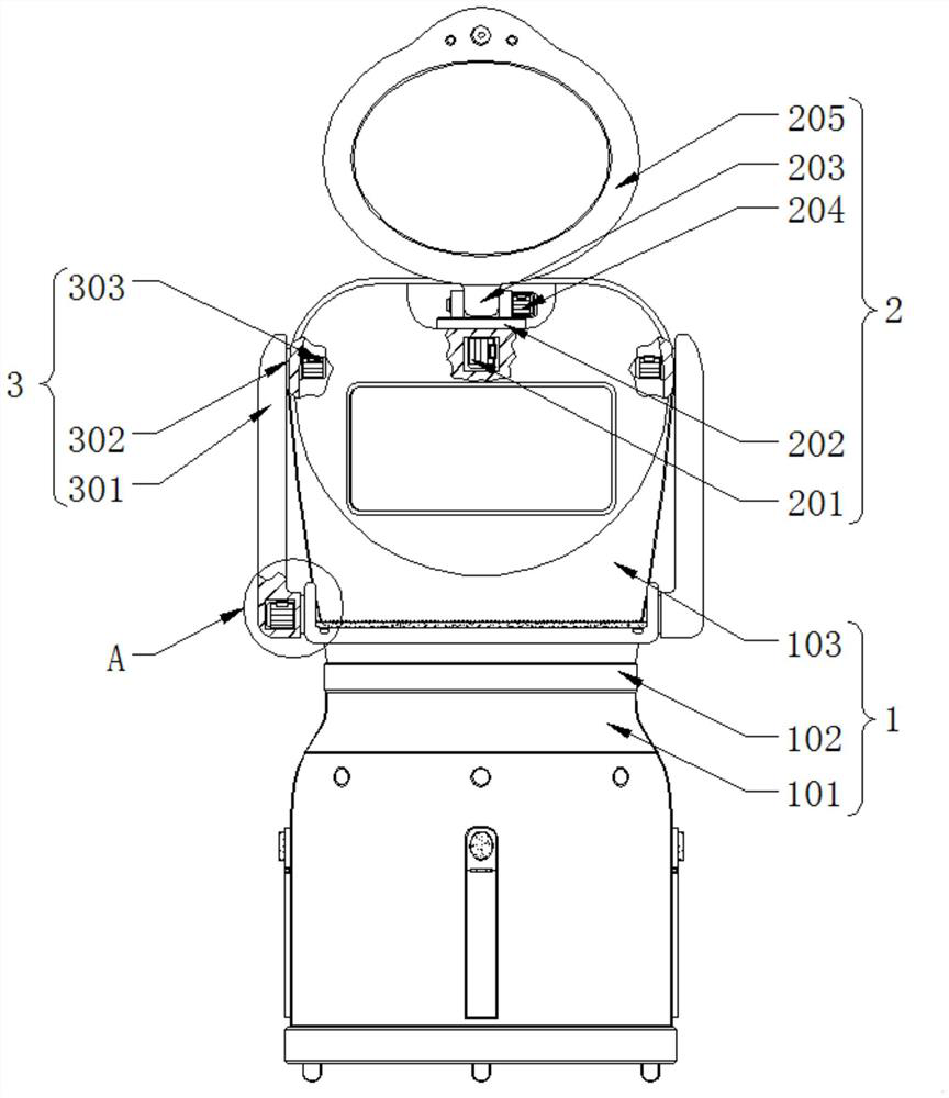 Artificial intelligence explanation interaction equipment for luxury display cabinet