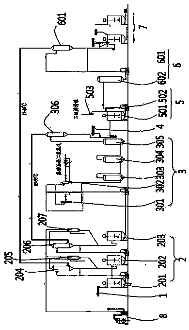 Secondary liquefaction equipment and liquefaction process for producing alcohol from starch-bearing raw materials