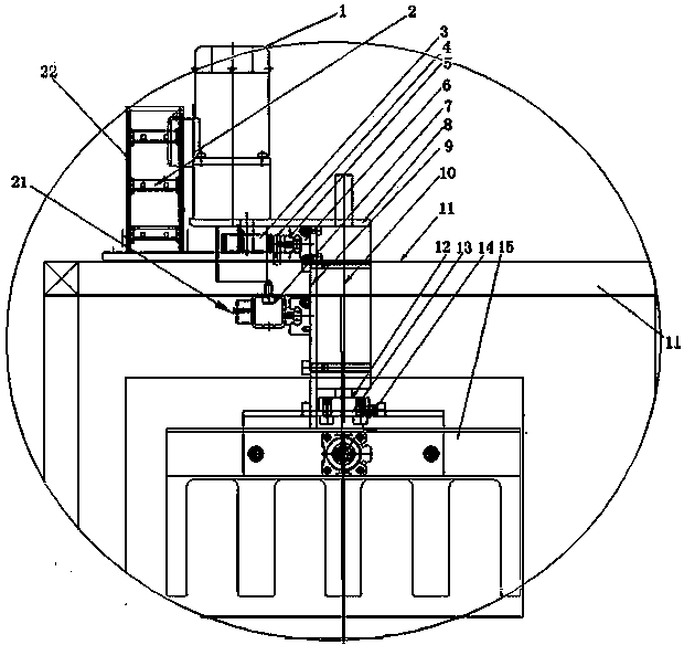 Intelligent automatic basket charging device for fungus bags