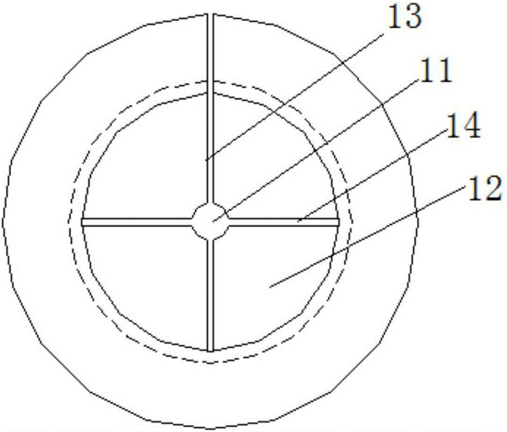 Thermal field structure for drawing zone-melting 8-12-inch silicon single crystal