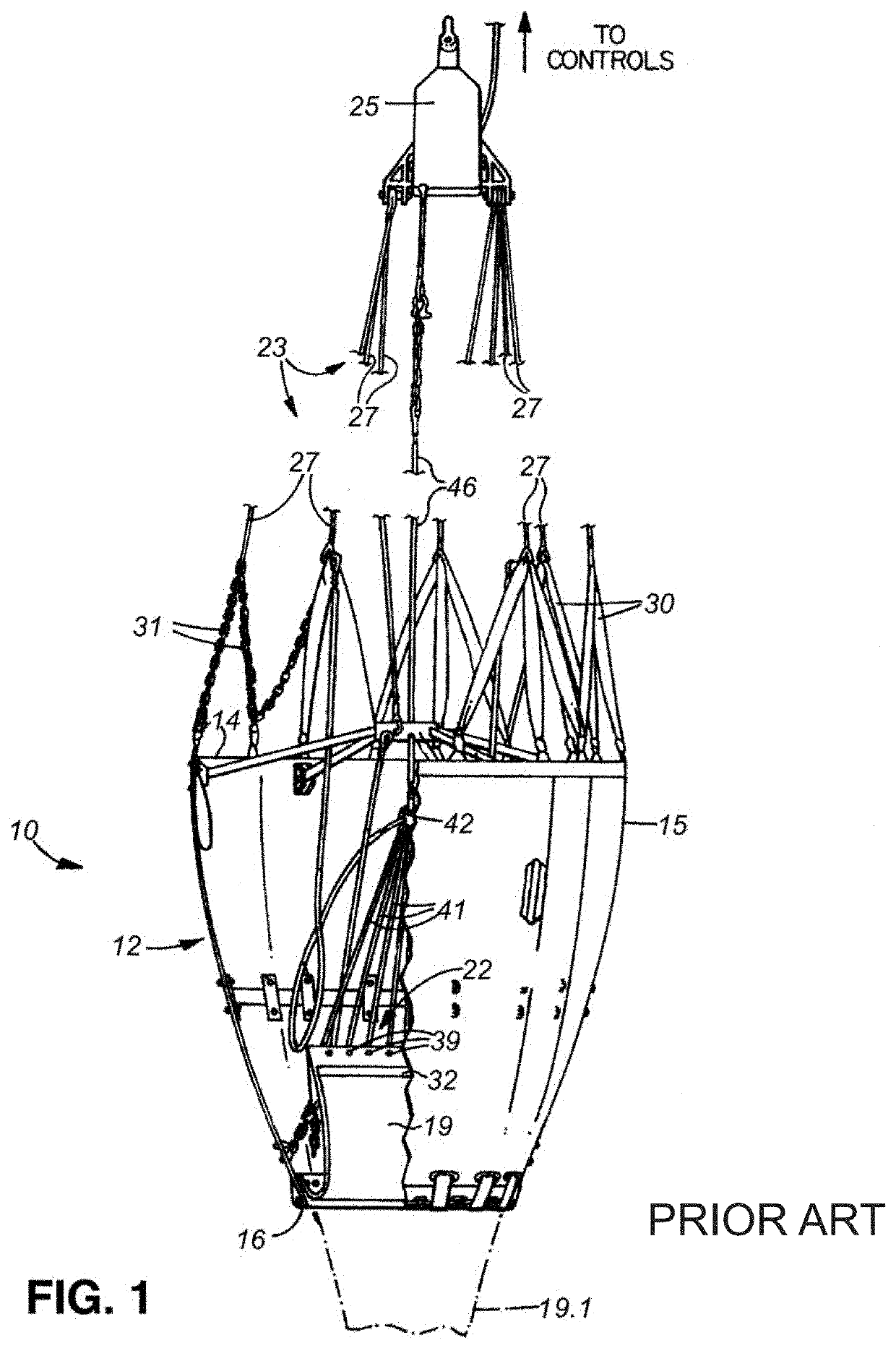 Collapsible aerial firefighting buckets