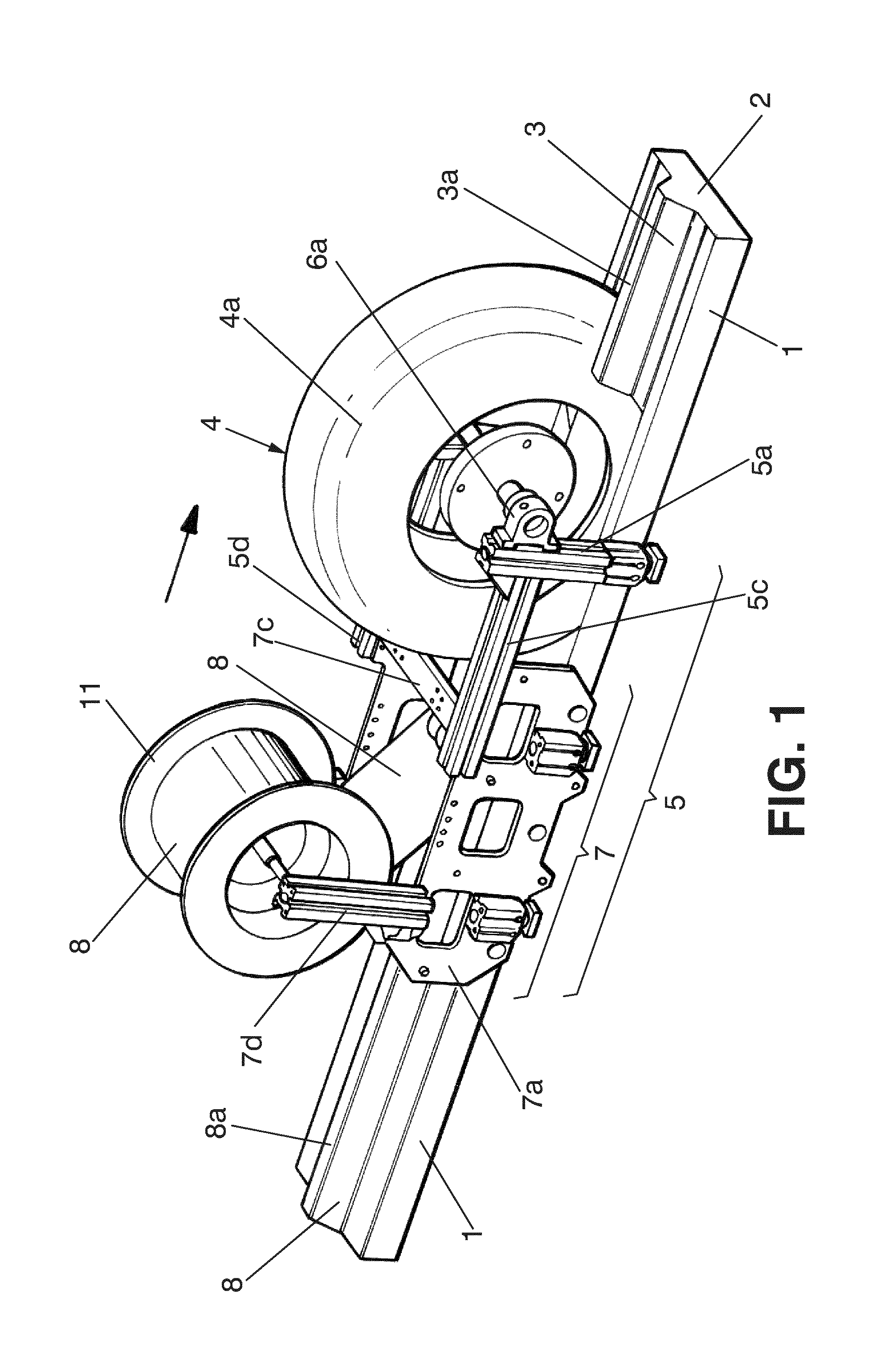 System for forming stacks of composite materials