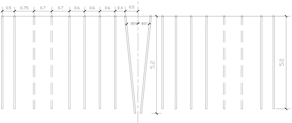 Deep foundation pit earth pressure controlled blasting method