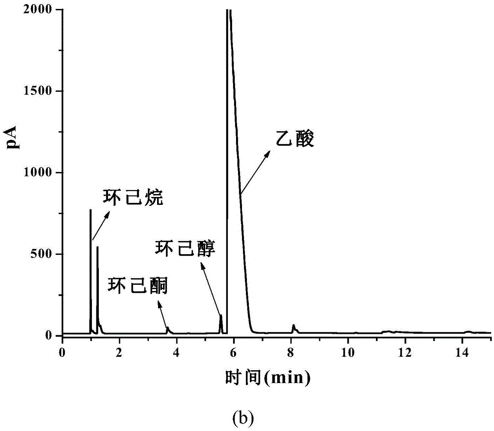 A kind of method for preparing cyclohexanol and cyclohexanone by electrochemical catalytic oxidation of cyclohexane