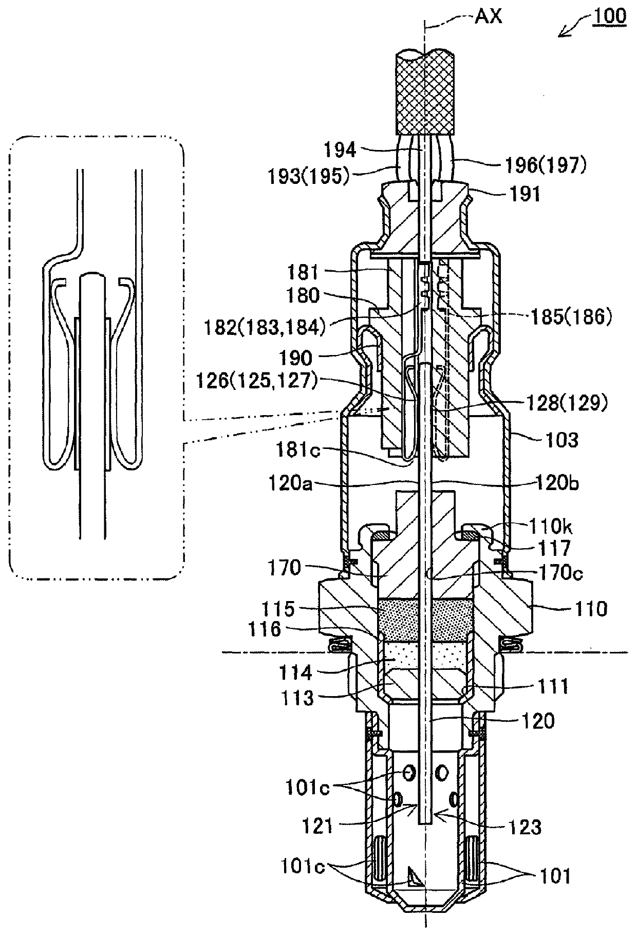 Anomaly diagnosing apparatus and anomaly diagnosing method for gas sensor