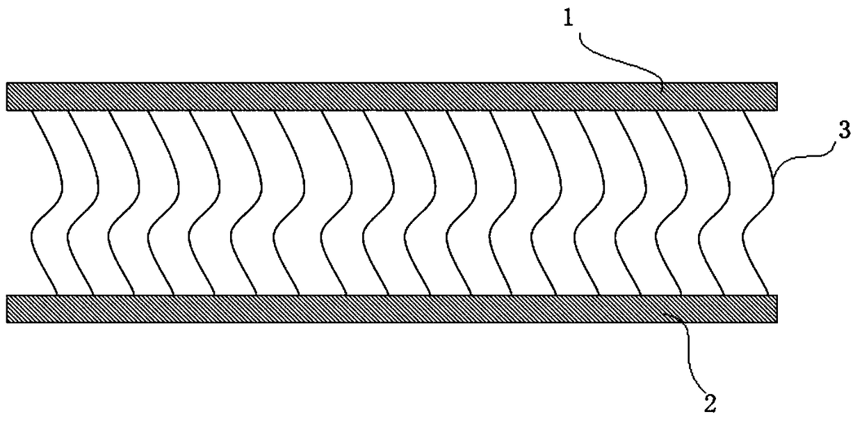 Double-layer filter bag for flue gas treatment