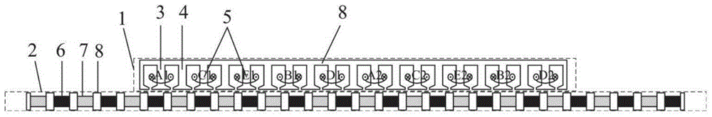 Embedded type mixing magnetic material fault-tolerant cylindrical linear motor