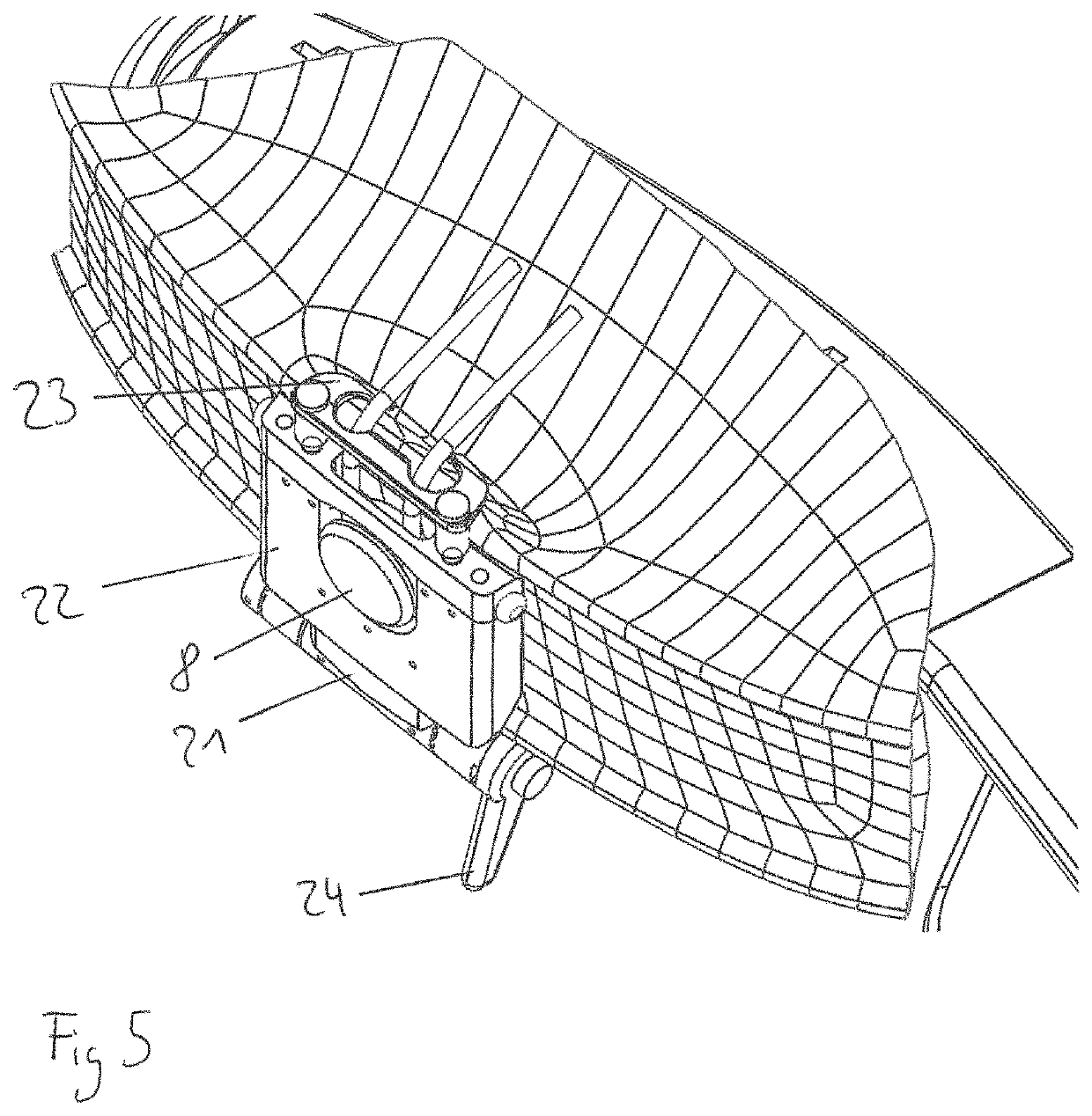 Adapter for a support device for a stringed instrument