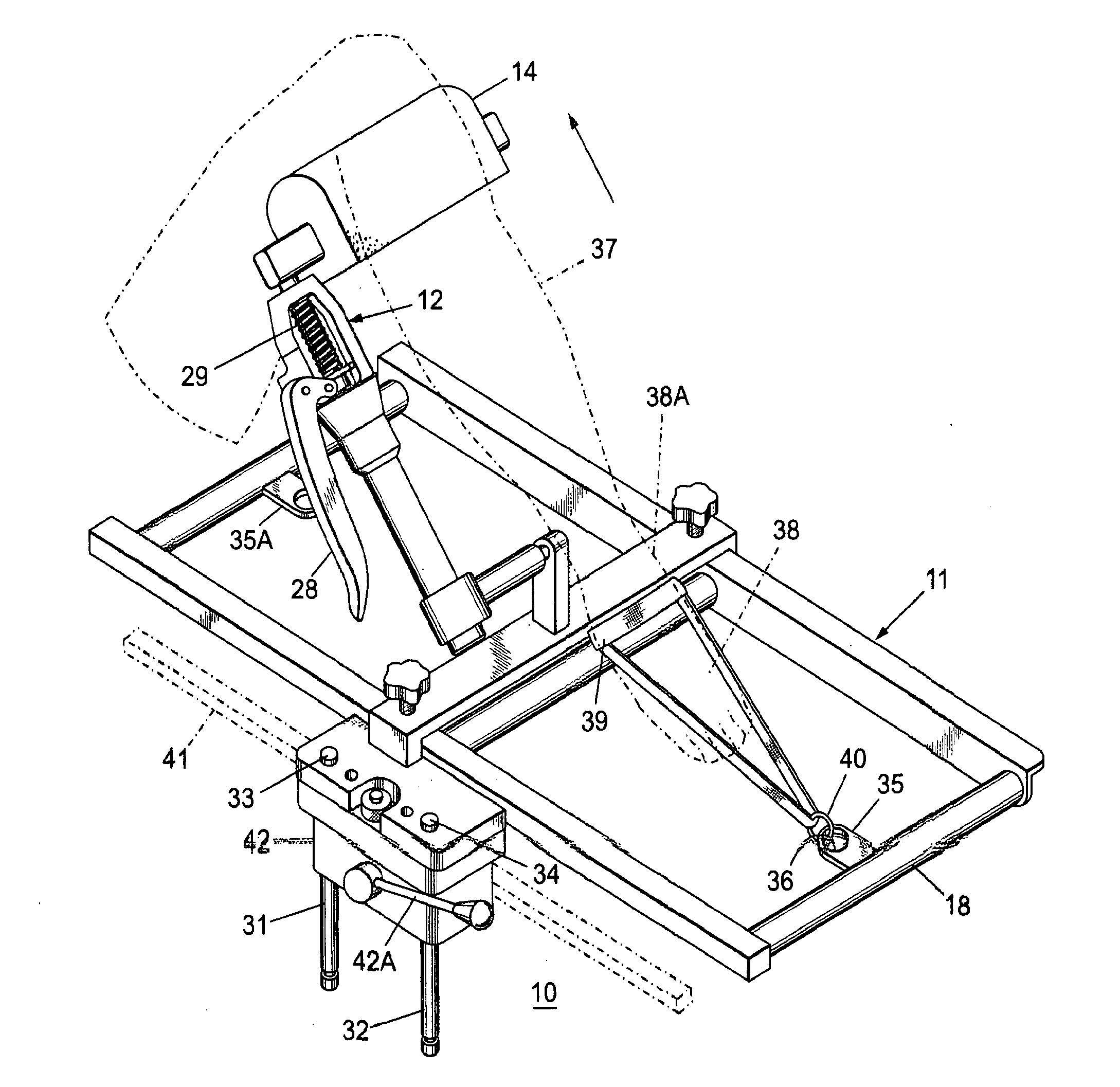 Modular distractor system for use in surgery