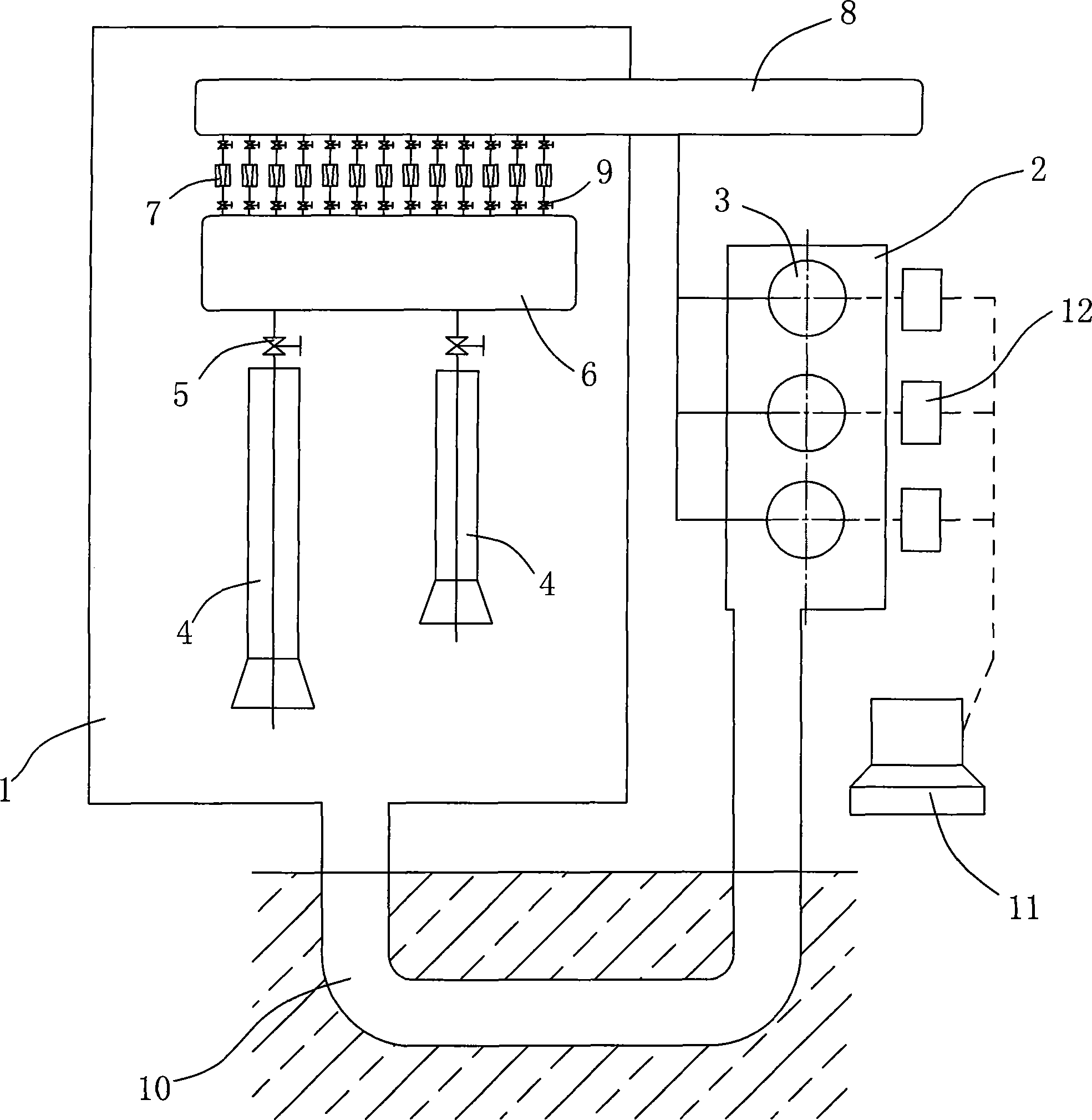 Apparatus for calibrating gas instrument